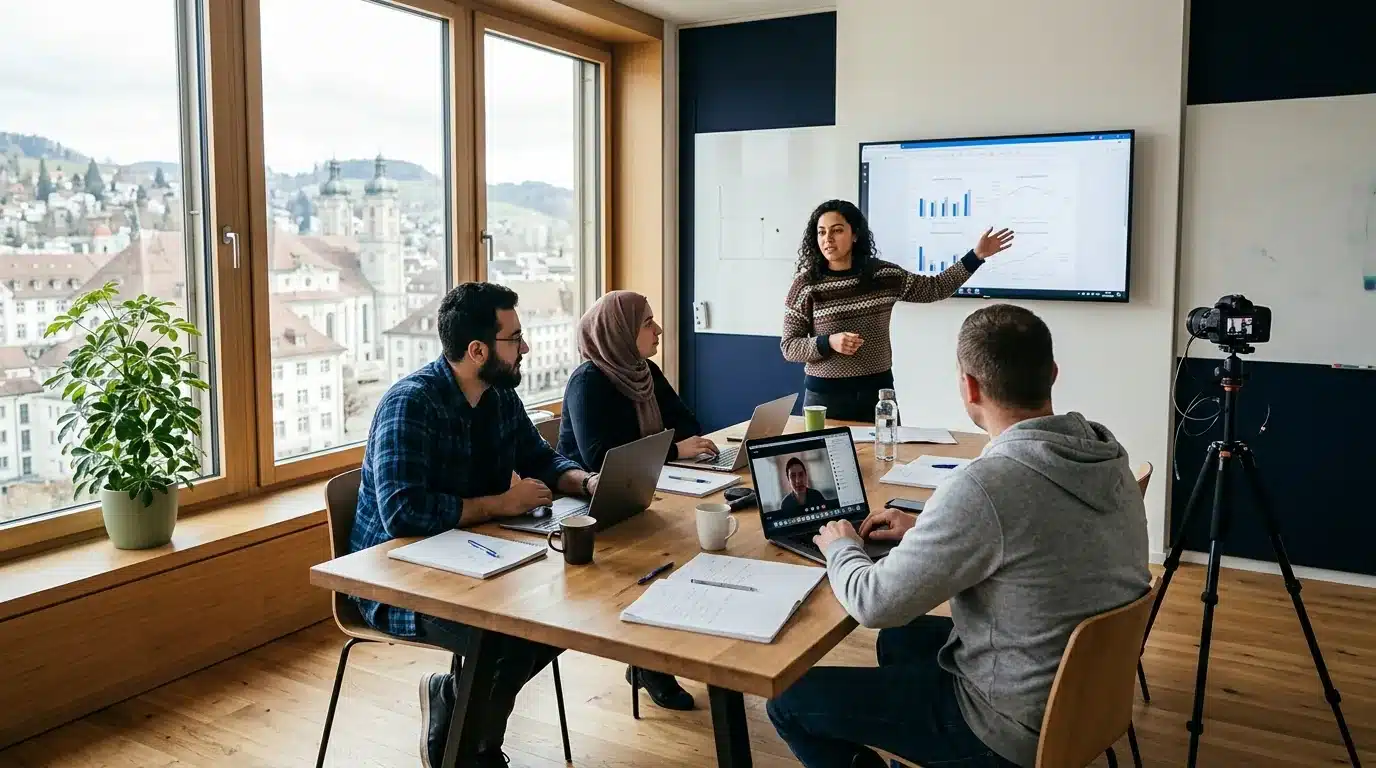 Hybrider Unterricht an der BVS St. Gallen