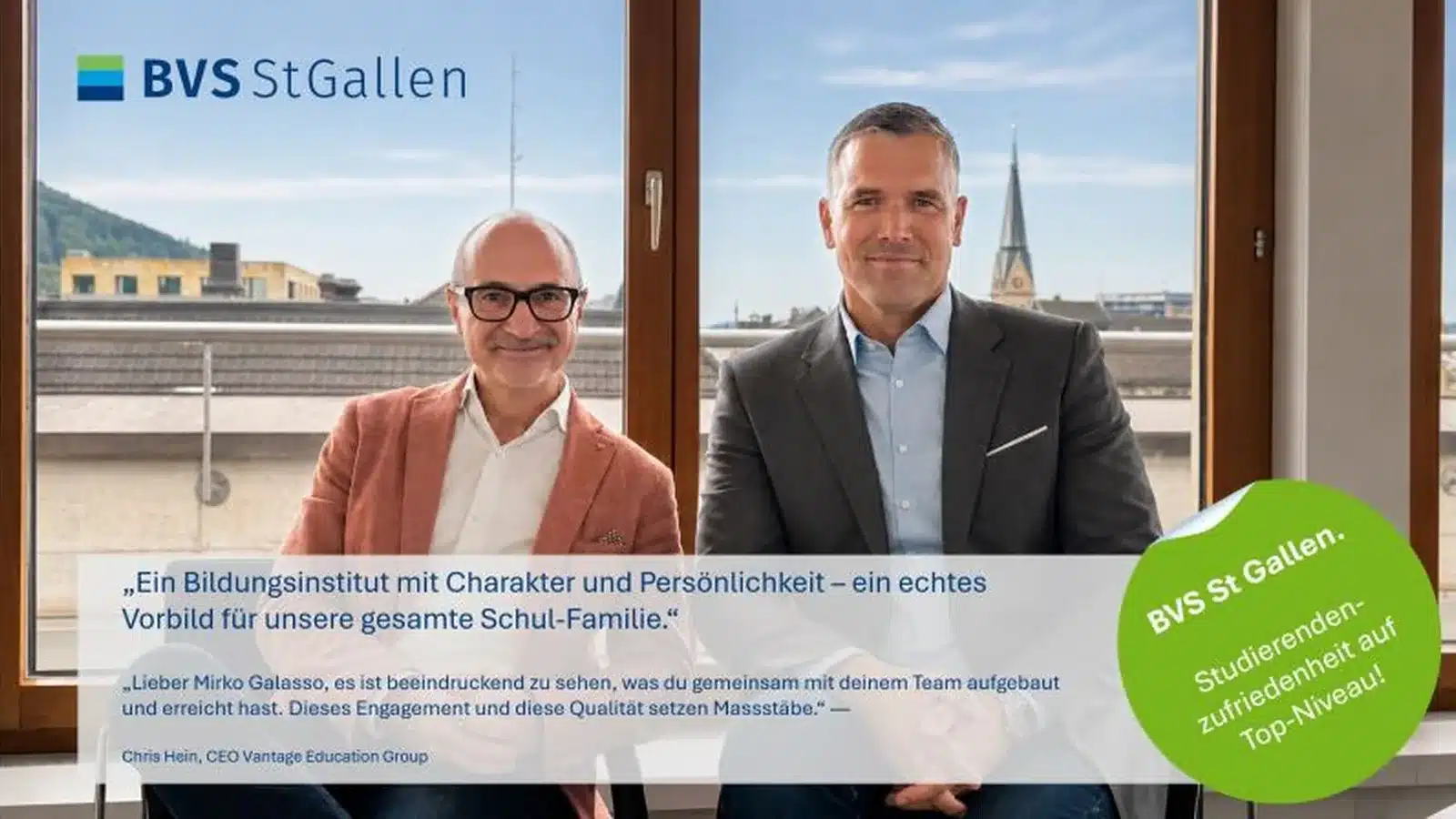 BVS - Group CEO an der BVS: ein einzigartiges Bildungsinstitut