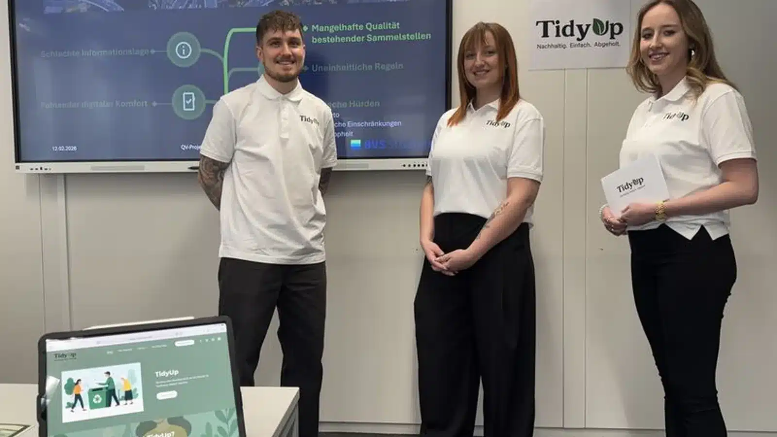 BVS - TidyUp: Wie aus einer Projektarbeit ein Start-up wird